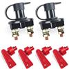 LotFancy Stacca batteria 12V 6V 24V 2 Pezzi Interruttore Principale Batteria Impermeabile con 4 Chiavi Rimovibili per Auto, Barca, Camion, Barche, Camper, Veicoli ATV 200/1000 Amp, Acceso/Spento
