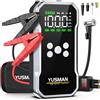 YUSMAN Avviatore Batteria Auto - 9000A, Booster Avviatore Auto con Compressore 160PSI (per 12V All Gas or 12.0L Diesel), Jump Starter 5V/3A, Avviatore Emergenza USB, LED,Starter Batteria LCD