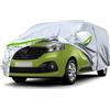 Opaltool Telo Copriautoda da Esterno Adatto a Renault Trafic 2010-2023 SWB | Copertura Completa per Auto con Cerniera Della Porta, Serratura e Bande Antivento per la Protezione da Sole, Neve e Polvere