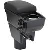 OYHCM Bracciolo centrale per Dacia Duster I 2010-2018,6 USB | Per Dacia Duster Bracciolo,5 USB+USB-C,Presa 12V,Portabicchieri,Doppio vano portaoggetti,Pelle PU,Installazione senza forare