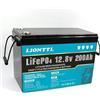 Generisch Batterie a lunga durata,La batteria Lifepo4 è una batteria al litio ferro fosfato a ciclo profondo da 12V 200AH, 5000mAh, adatta per campeggio all'aperto, impianti solari, ecc.