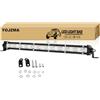 YOJZMA 13 Pollici 60W LED Barra luminosa, 6000LM Slim Spot Luce di lavoro | Singola Riga, 12V/24V, IP67 Impermeabile, Bianco 6000K, per veicoli offroad, 4x4, camion, pickup, auto, SUV, ATV, UTV