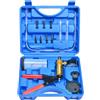 Zoomtools Set di pompa a vuoto professionale per lo spurgo dei freni, pompa a vuoto manuale 2 in 1, con manometro, kit tester per auto e moto