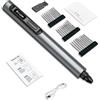 Naroote Penna per Incidere con Luce LED, 5 Velocità Ricaricabile per | Pausa con un Pulsante, Mandrino Antiallentamento, Display Digitale, Batteria 600mAh, 30 Accessori, per Incidere e Lucidare