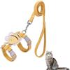 MiOYOOW Set di Imbracatura e Guinzaglio per Gatti, Pettorina Regolabile per Conigli con Guinzagli da 3,9 Piedi, Imbracatura per Gatto, Gattini, Cani e Passeggiate All'Aperto