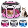 FARYODI Box pieghevole per cuccioli, portatile, per la casa, impermeabile e antigraffio, in tessuto Oxford, per cani e gatti, 74 x 74 x 43 cm (rosa)