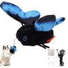 GodbTG Interactive Butterfly Cat Toy, Rechargeable Smart Sensing Flapping，#1 | Safe plastic indoor play toy for all cats. This automated smart sensing fluttering butterfly moving toy keeps pets active!