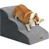 trhillsbrad Ampia scala per cani, 3 gradini, altezza 40 cm, per cani di piccola taglia, in schiuma ad alta densità, rivestimento lavabile e fondo antiscivolo