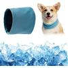 Myluatye Collare rinfrescante per cani, bandana rinfrescante, traspirante, dissipazione del calore, bandana rinfrescante, sciarpa estiva per animali domestici (blu, M)