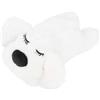 Generic Comfort Dog Toys Battito Cardiaco Animale di Peluche per Supporto Emotivo e Aiuto per Dormire Materiale Morbido Peluche per la Calma degli Animali Domestici 1 unità (WHITE)