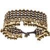 81stgeneration Cavigliera da Donna in Ottone Dorato con Campanellini 27 cm | Gioielli Etnici | Braccialetto alla Caviglia con Perline in Corda Larga | Cavigliere Payal in Stile Indiano