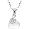 LeCalla Gioielli in Argento Sterling 925 per Bambini e Ragazzi | Orecchini a Lobo e Collane con Ciondolo e Zirconi | Design Cuore, Stella, Fiocco, Quadrifoglio e Animali
