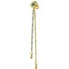 MARLU' Marlù Orecchino Donna Pendente con Occhio e Doppia Catena, 118OR128G-T