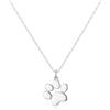 Philip Jones Collana placcata argento con zampa di cane