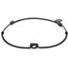 NADIR Bracciale Unisex Marlù 25BR0002N-S con nodo catena foxtail Nero