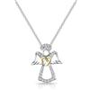 Philip Jones - Collana con angelo custode creata con cristalli austriaci.