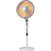 Velamp Stufa parabolica tecnologia carbonio 1100W. A piantana, 410mm