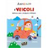 HEADU - Magic Color I Veicoli - Dipingi con l'Acqua e Impara | Albo Magico da Colorare con Acqua, Libro Educativo 3-6 Anni, 24 Pagine da Colorare per Scoprire i Veicoli, Dipingi e Scopri la Magia