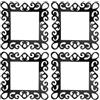 Artibetter 4 pezzi Copriinterruttori decorativi: adesivi per pannelli di prese a muro in acrilico a specchio -86- Decalcomanie di finitura per placche di prese per decorazioni di camera da letto e