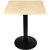 OHMG Tavolo da pranzo quadrato, tavolo da pranzo industriale retrò, tavoli da bistrot per 4 persone, tavoli da cucina da bar in legno con gambe in ferro, quadrati industriali (quadrati, 60 x 60 x 75