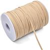 Rconedy 25 Iarde 3 mm 6 mm Elastico Piatto colorato in Gomma Estensibile per Cucire Vestiti Pantaloni Vita Fai da Te Artigianato Accessori per Cucito Multicolore,Cachi,6mm