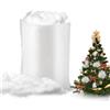 Bubuny Decor Natalizie con Neve Finta Fibra di Neve Artificiale Soffice Neve Finta Interno per Natale Albero Mantello Inverno Decor Natalizie, 150g