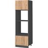 Vicco Mobile cucina microonde R-Line, Rovere dorato, 60 cm