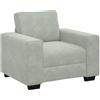 vidaXL Divano Sedia Grigio Chiaro 100x77x82 cm Velluto