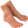 YEEFAIRY Manichino Piede Falso in Silicone Restituzione Realistica 1:1 Morbido e Flessibile Modello per Pratica Mostra Gioielli Protesi Manicure e Collezioni d'Arte (Donna, Coppia, Pelle Scura)