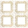 Artibetter 4 copri interruttori decorativi: adesivi per pannelli di prese a muro in acrilico effetto specchio - Decalcomanie decorative per la cornice di prese tipo 86 per decorazioni di camera da