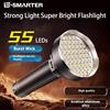 ESMARTER Torcia elettrica a LED a lungo raggio ad alta potenza lanterna a batteria incorporata di tipo C per la pesca in campeggio