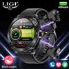 LIGE con auricolari auricolare Bluetooth Smartwatch donna altoparlante Tracker musica orologio sportivo orologio intelligente impermeabile schermo AMOLED