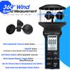HoldPeak Anemometro HP-5000G compatto, impermeabile, digitale, per la misurazione della velocità e del volume del vento, con controlli touch, retroilluminazione e batteria ricaricabile