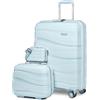 Joyway Melalenia Set di valigie a mano da 3 pezzi Valigia in materiale PP con ruote girevoli Lucchetto rigido TSA