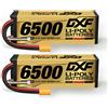 DXF 4S Lipo Batteria 15.2V 140C 6500mAh XT90 Spina rigida LCG Per 1/8 Buggy Grafene Truggy Offroad Auto Barca Camion DA CORSA
