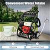 Bymaocar Idropulitrice 7,5 HP 2200 PSI con 5 ugelli diversi Pulitore a benzina ad alta pressione Idropulitrice Macchina per la pulizia del cortile