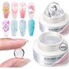 BORN PRETTY 60g Trasparente Bianco Latteo Antiaderente Estensione A Mano Gel Smalto Stampaggio Semi Permanente Soak Off Costruzione di Gel Duro