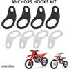 JFGRACING Ganci di ancore universali Kit ganci in ferro per attrezzi Accessori moto per Surron Honda KTM Yamaha CRF XC EXC 85 125 250 Dirt Bike