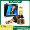NOVSIGHT N75Y Luce Gialla 3000K H11 Faro LED per Auto 100W 20000LM Lampadine LED ad Alta Luminosità