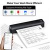 Marklife Stampante termica Marklife X8 Mini A4 Bluetooth Foto PDF Stampa di documenti Macchina senza inchiostro per lavoro d'ufficio Viaggi scolastici a casa