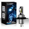 Novsight Più Nuovo N57 H4 HA CONDOTTO LA Luce Del Motociclo 6500K Super Luminoso 25W 5000LM Fascio Alto/Basso Mini Faro A LED Plug & Play IP68 1 PC