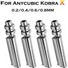 BEGRINT Per Anycubic Kobra X / Kobra 4 Ugelli Bimetallici 0.2/0.6/0.8/0.4mm Ugello Hotend Monoblocco Resistente a 300°C ℃ Per Stampante 3D KobraX