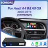 BONROAD Adattatore Wireless CarPlay Android Auto per Audi A4 B8 A5 Q5 2009-2015 Sistema MMI 3G, Interfaccia AirPlay MirrorLink Navigazione