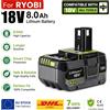 Spedizione Rapida UE per Batteria Sostitutiva Ryobi ONE+ 18V /8.0Ah Li-ion P102 P103 P104 P105 P107 P108 P109 P122 P190 per Utensili Elettrici