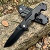 PLYS Coltello Tascabile Pieghevole in Acciaio Inossidabile, Coltello da Sopravvivenza Affilato per Campeggio e Caccia, Strumento Multifunzionale Portatile EDC