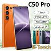 K-Touch Smartphone K-Touch C50 Pro Android 5G, Cellulare HD da 7.3 Pollici, 22GB 2TB, Batteria 7800mAh, Octa Core, Dual SIM Sbloccato, Fotocamera 16+48MP, Regalo per Uomini e Donne