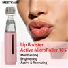 MEETCARE Derma Roller in Titanio a 105 Aghi, Micro Aghi per Viso e Labbra, Derma Roller per Massaggio Viso, Bellezza, Capelli e Pelle 0.2mm