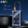 EAFC Gonfiatore per Pneumatici Intelligente Senza Fili 150PSI, Gonfiaggio Rapido con Arresto Automatico, Compressore d'Aria Portatile con Luce LED per Auto e Moto