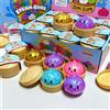 Bandai 1-24 Pezzi Squishy a Forma di Raviolo Glitterato con Scatola, Giocattolo Sensoriale Antistress