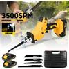 GECOFEER Sega elettrica a batteria multifunzione con 4 lame, utensile elettrico compatibile con batteria Makita 18V